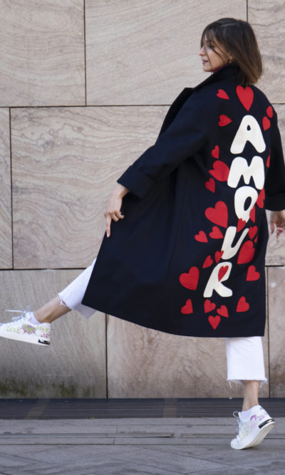 Palton Unicat Amour din lana